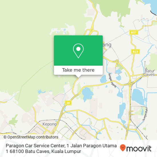 Paragon Car Service Center, 1 Jalan Paragon Utama 1 68100 Batu Caves map