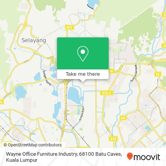 Wayne Office Furniture Industry, 68100 Batu Caves map