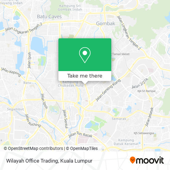 Wilayah Office Trading map