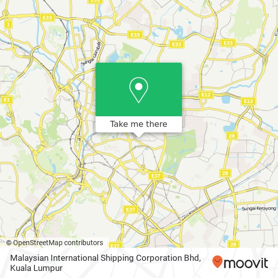 Malaysian International Shipping Corporation Bhd map