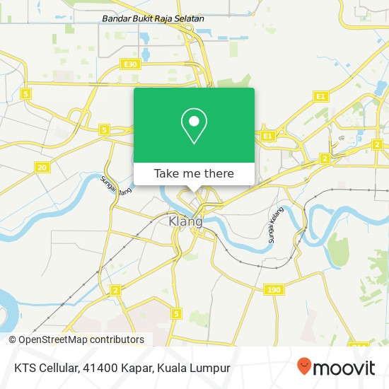 Peta KTS Cellular, 41400 Kapar