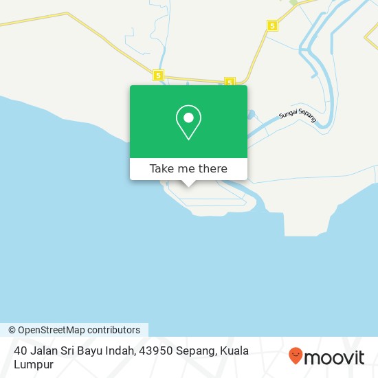 Peta 40 Jalan Sri Bayu Indah, 43950 Sepang