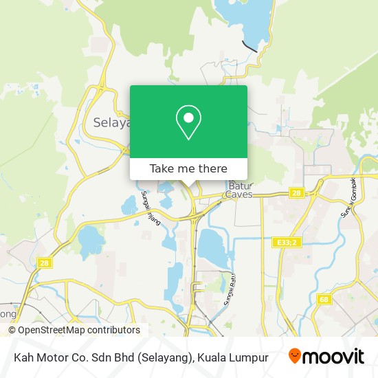 Kah Motor Co. Sdn Bhd (Selayang) map