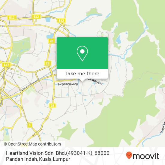 Heartland Vision Sdn. Bhd.(493041-K), 68000 Pandan Indah map