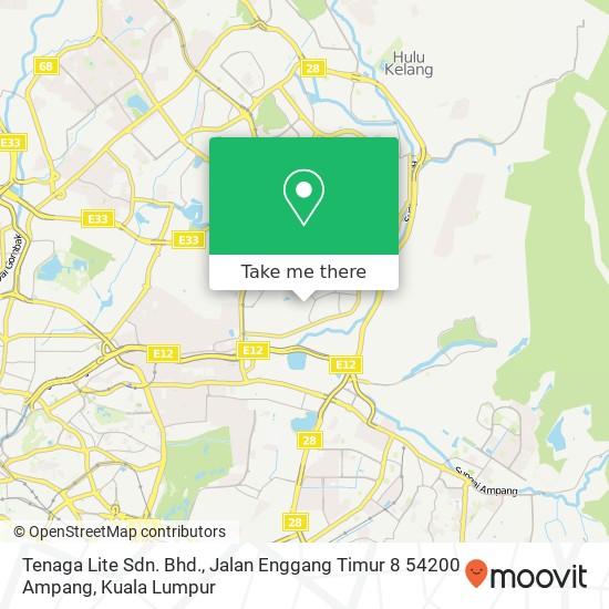 Peta Tenaga Lite Sdn. Bhd., Jalan Enggang Timur 8 54200 Ampang