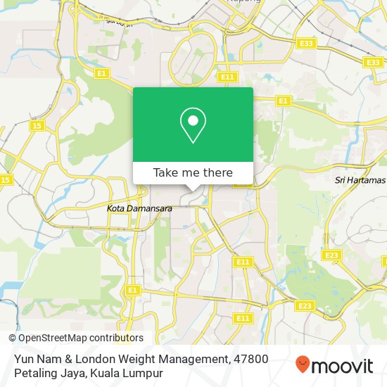 Yun Nam & London Weight Management, 47800 Petaling Jaya map