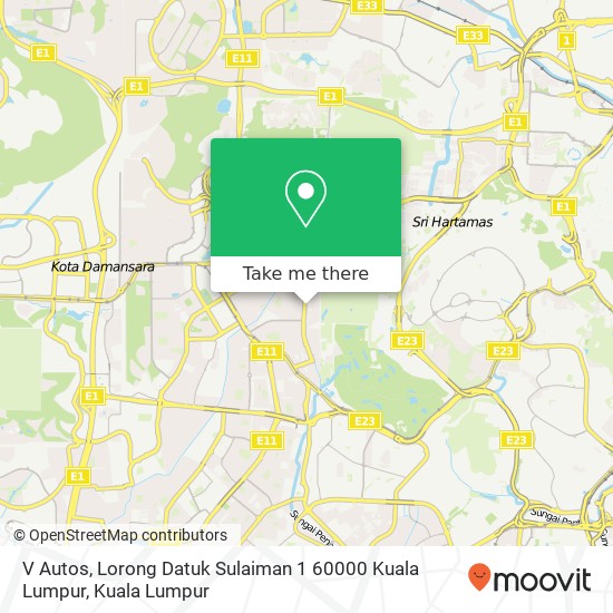 Peta V Autos, Lorong Datuk Sulaiman 1 60000 Kuala Lumpur