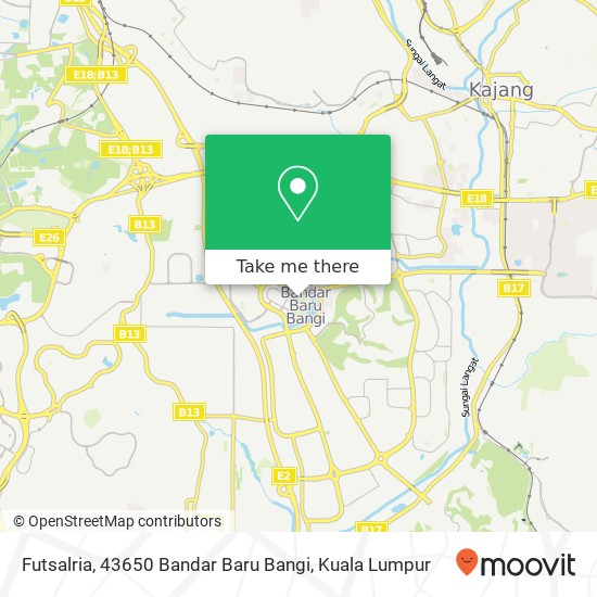 Futsalria, 43650 Bandar Baru Bangi map