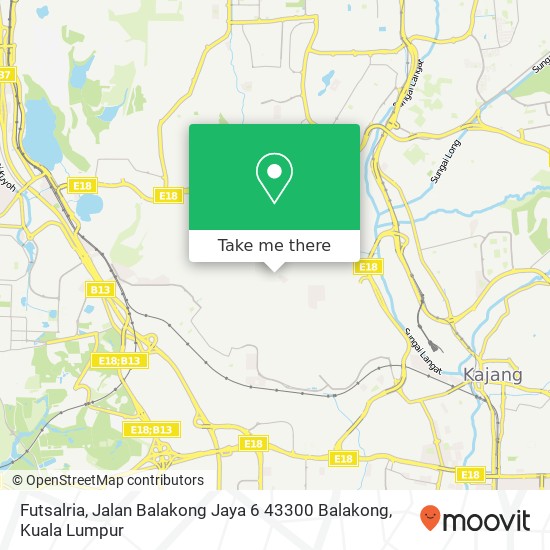 Peta Futsalria, Jalan Balakong Jaya 6 43300 Balakong