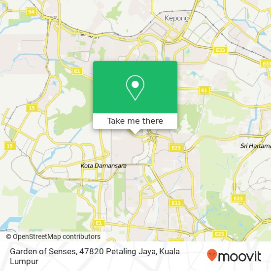 Garden of Senses, 47820 Petaling Jaya map