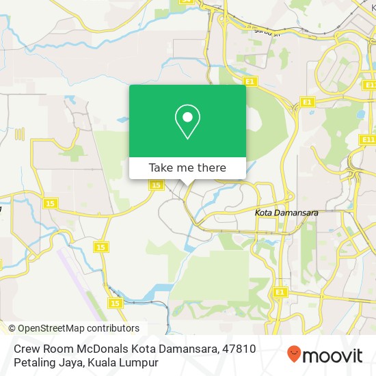 Crew Room McDonals Kota Damansara, 47810 Petaling Jaya map