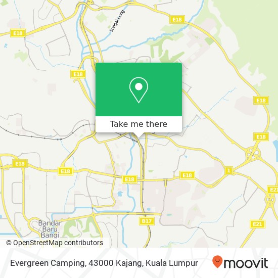 Evergreen Camping, 43000 Kajang map