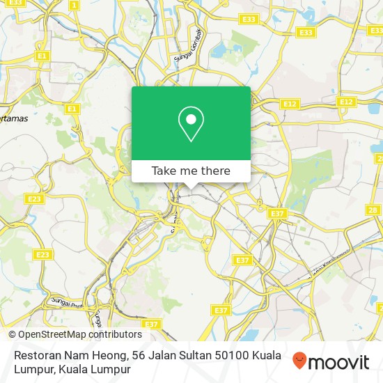 Peta Restoran Nam Heong, 56 Jalan Sultan 50100 Kuala Lumpur