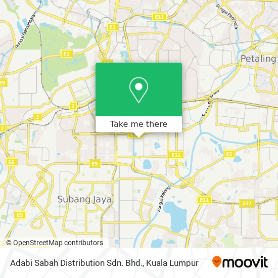 Adabi Sabah Distribution Sdn. Bhd. map