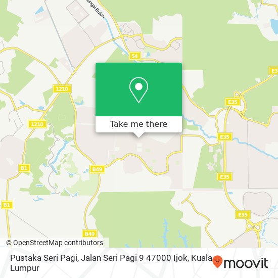 Pustaka Seri Pagi, Jalan Seri Pagi 9 47000 Ijok map