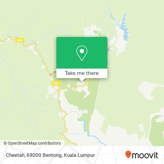 Peta Cheetah, 69000 Bentong