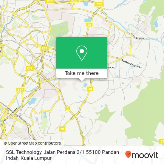 SSL Technology, Jalan Perdana 2 / 1 55100 Pandan Indah map