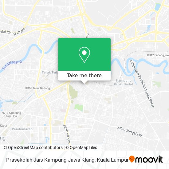 Peta Prasekolah Jais Kampung Jawa Klang