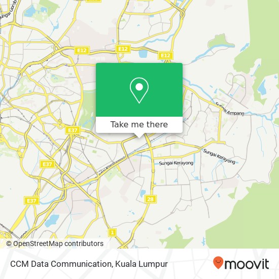 CCM Data Communication map