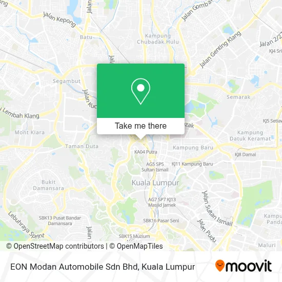EON Modan Automobile Sdn Bhd map