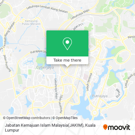 Peta Jabatan Kemajuan Islam Malaysia(JAKIM)