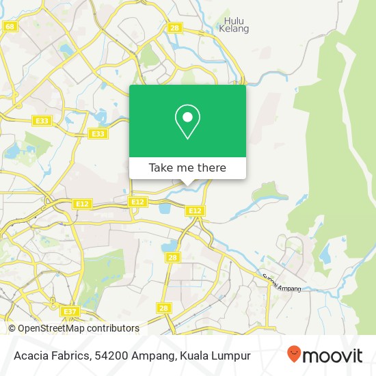 Acacia Fabrics, 54200 Ampang map