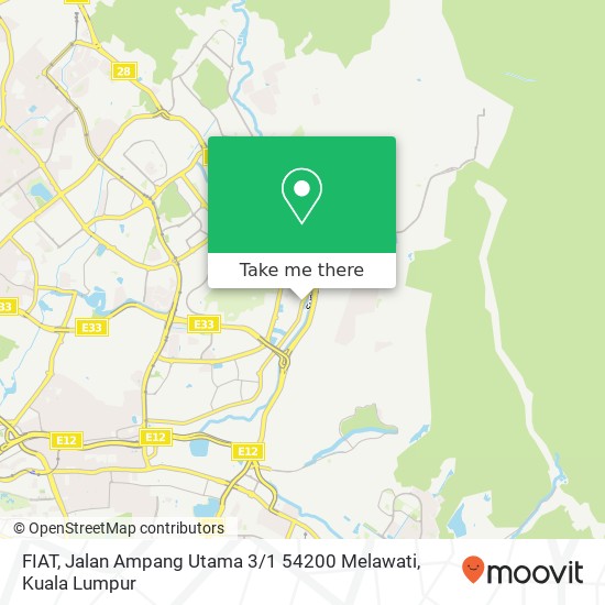 Peta FIAT, Jalan Ampang Utama 3 / 1 54200 Melawati