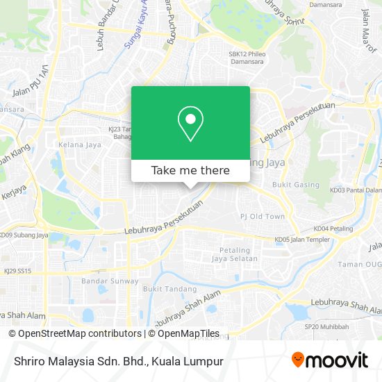 Shriro Malaysia Sdn. Bhd. map