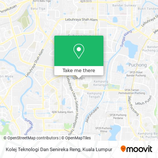 Kolej Teknologi Dan Senireka Reng map