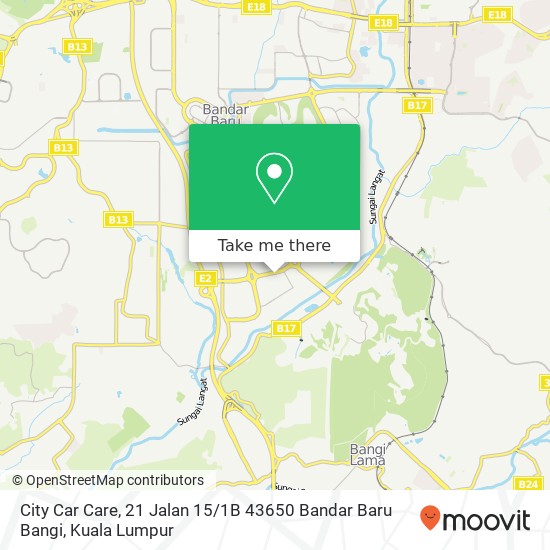 City Car Care, 21 Jalan 15 / 1B 43650 Bandar Baru Bangi map