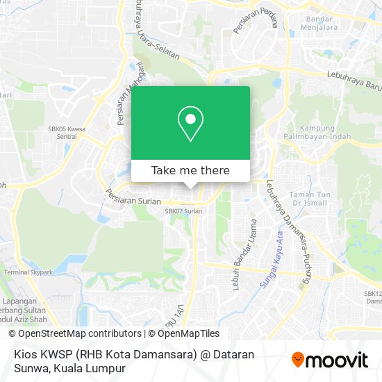 Peta Kios KWSP (RHB Kota Damansara) @ Dataran Sunwa