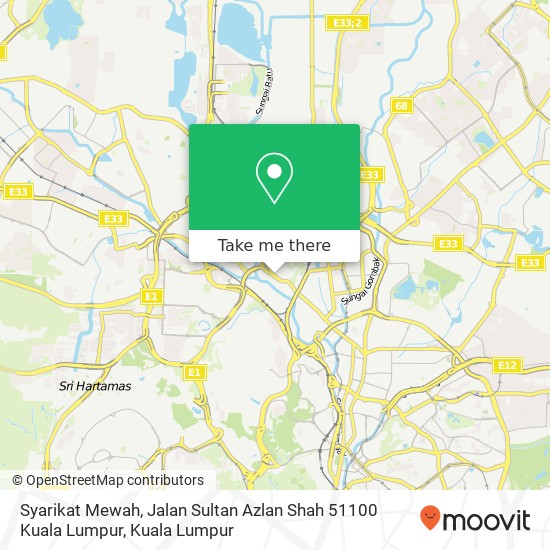 Syarikat Mewah, Jalan Sultan Azlan Shah 51100 Kuala Lumpur map