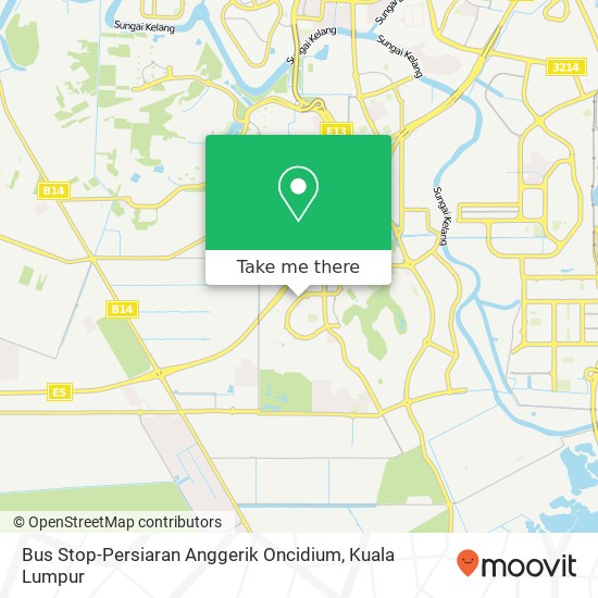Peta Bus Stop-Persiaran Anggerik Oncidium