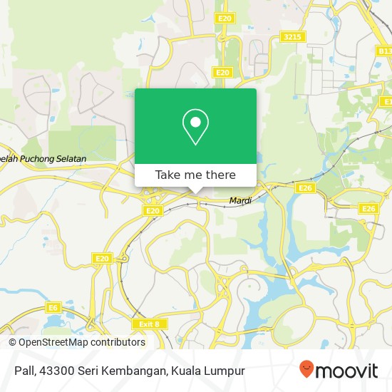 Pall, 43300 Seri Kembangan map