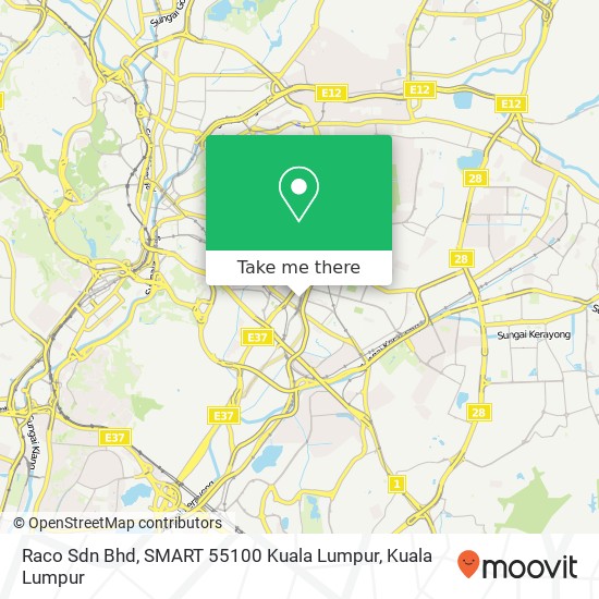 Raco Sdn Bhd, SMART 55100 Kuala Lumpur map