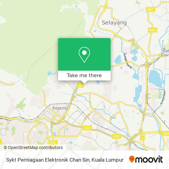 Sykt Perniagaan Elektronik Chan Sin map