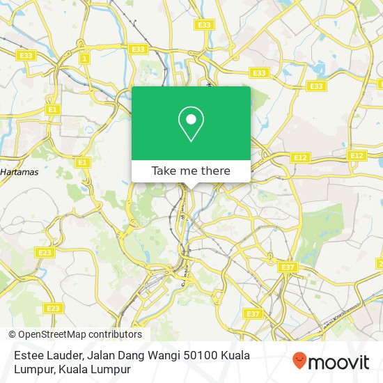 Estee Lauder, Jalan Dang Wangi 50100 Kuala Lumpur map