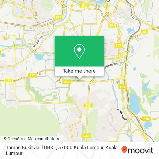 Peta Taman Bukit Jalil DBKL, 57000 Kuala Lumpur