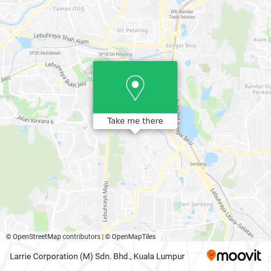 Larrie Corporation (M) Sdn. Bhd. map