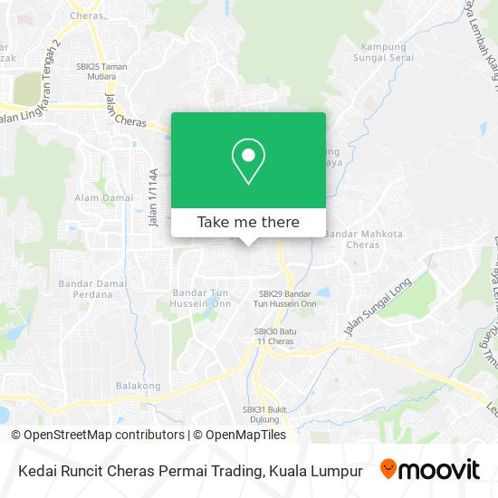 Kedai Runcit Cheras Permai Trading map