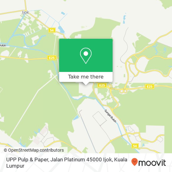 UPP Pulp & Paper, Jalan Platinum 45000 Ijok map