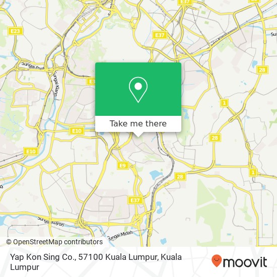 Peta Yap Kon Sing Co., 57100 Kuala Lumpur