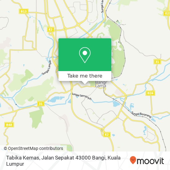 Tabika Kemas, Jalan Sepakat 43000 Bangi map