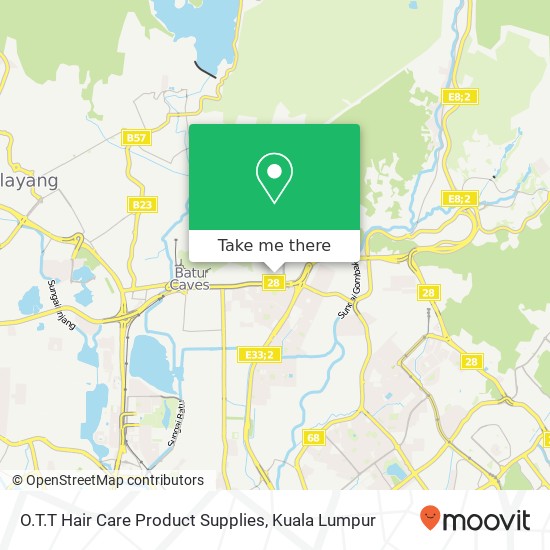 O.T.T Hair Care Product Supplies map