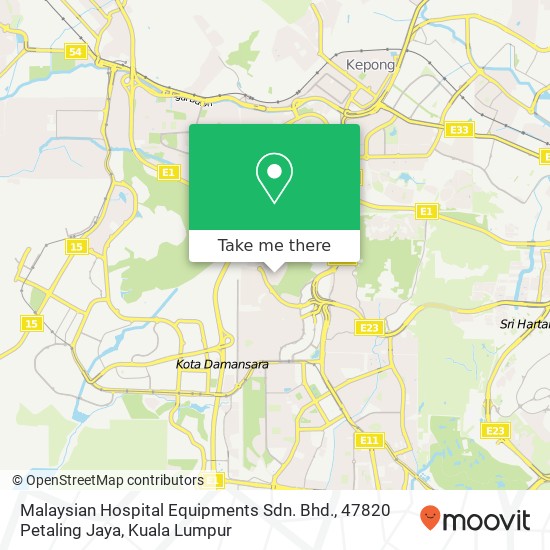 Malaysian Hospital Equipments Sdn. Bhd., 47820 Petaling Jaya map