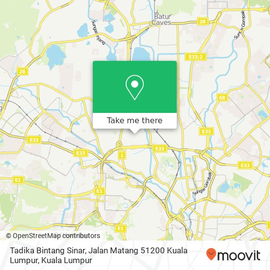 Tadika Bintang Sinar, Jalan Matang 51200 Kuala Lumpur map