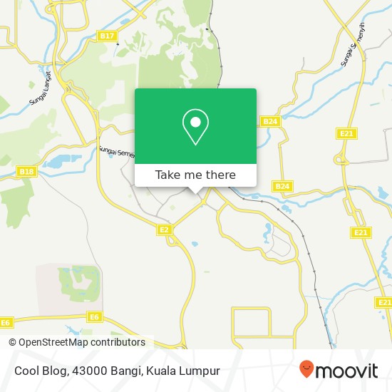 Cool Blog, 43000 Bangi map