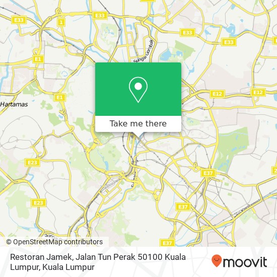 Restoran Jamek, Jalan Tun Perak 50100 Kuala Lumpur map