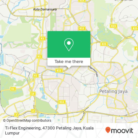 Peta Ti-Flex Engineering, 47300 Petaling Jaya