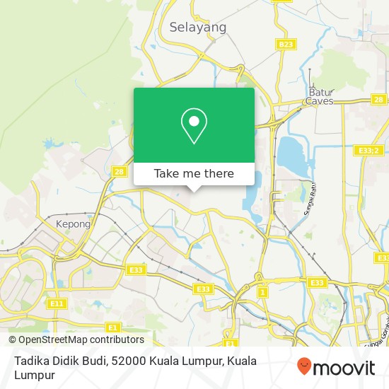 Tadika Didik Budi, 52000 Kuala Lumpur map